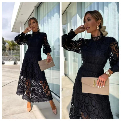 VESTIDO FLORENCIA™ ENCAJE ELEGANTE FRANCES